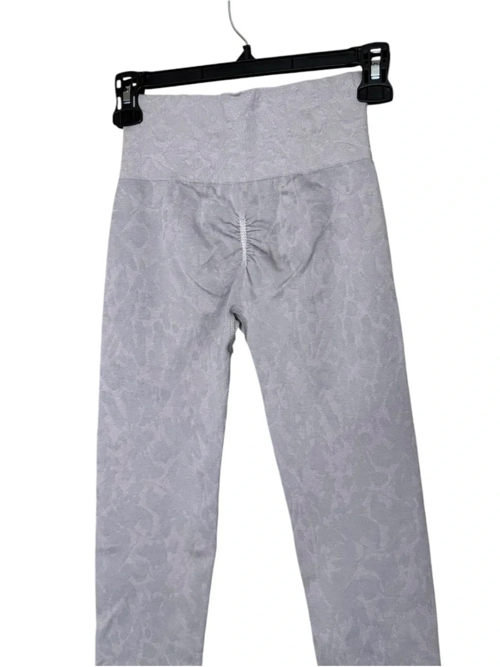 Gymshark High-Waist Light Grey Textured Leggings